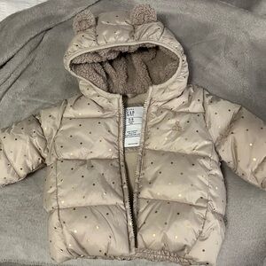 baby gap puffer jacket with ears